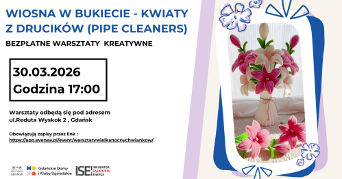 Wiosna w bukiecie - kwiaty z drucików (pipe cleaners)