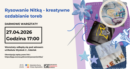 Rysowanie Nitką - kreatywne ozdabianie toreb