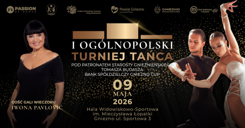 I Ogólnopolski Turniej Tańca Towarzyskiego pod patronatem Starosty Gnieźnieńskiego Tomasza Budasza, Bank Spółdzielczy GNIEZNO CUP