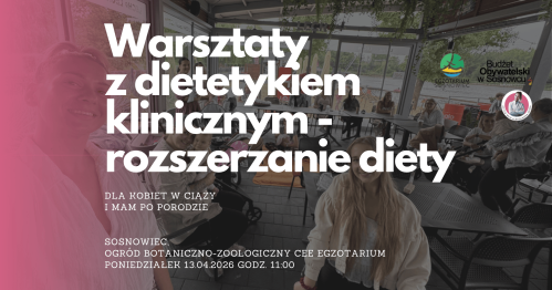 MUMMoc! W Sosnowcu: Warsztaty z dietetykiem o rozszerzaniu diety 13.04