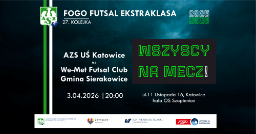 AZS UŚ Katowice - We-Met Futsal Club Gmina Sierakowice