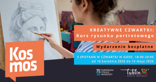 Kreatywne czwartki: Kurs rysunku portretowego - zapisy na cały cykl