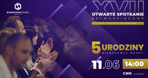6 urodziny Biznesowej Grupy - XXI Otwarte Spotkanie Networkingowe dla Przedsiębiorców