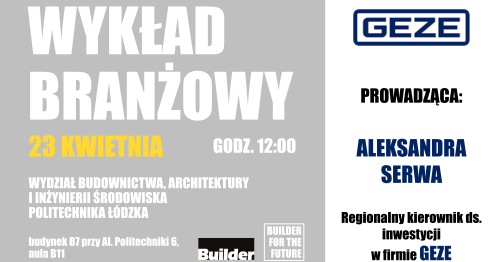 WYKŁAD BRANŻOWY Z FIRMĄ GEZE POLSKA