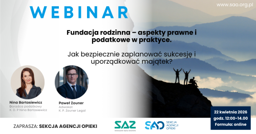 Fundacja rodzinna - aspekty prawne i podatkowe w praktyce