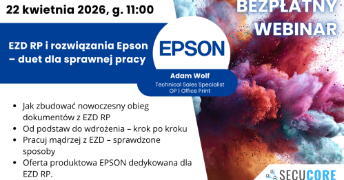 Bezpłatny Webinar - EZD RP i rozwiązania Epson - duet dla sprawnej pracy