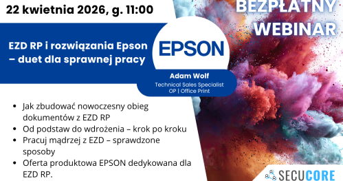 Bezpłatny Webinar - EZD RP i rozwiązania Epson - duet dla sprawnej pracy