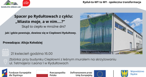 Spacer po Rydułtowach "Miasto moje, a w nim..." pt: Skąd to ciepło w mroźne dni?