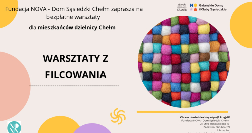 Warsztaty z filcowania - broszka filcowa