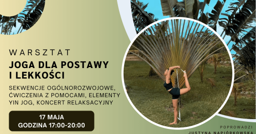 Joga dla Postawy i Lekkości - Zdrowy Kręgosłup, Yin Yoga, Koncert Relaksacyjny