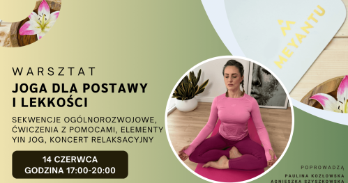 Joga dla Postawy i Lekkości - Zdrowy Kręgosłup, Yin Yoga, Koncert Relaksacyjny