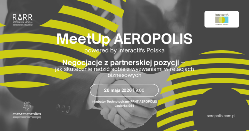 MeetUp AEROPOLIS - Negocjacje z partnerskiej pozycji (Prelegent)