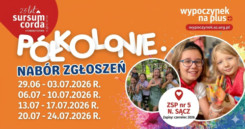 PÓŁKOLONIA TROPICIELE PRZYGÓD | TURNUS IV | 20.07. - 24.07.2026