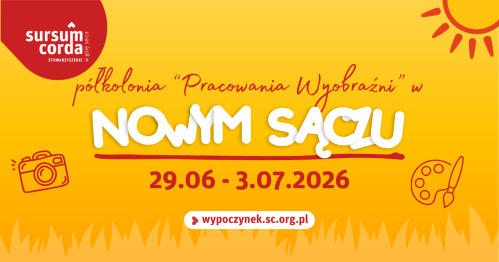 PÓŁKOLONIA PRACOWNIA WYOBRAŹNI | TURNUS I | 29.06. - 03.07.2026