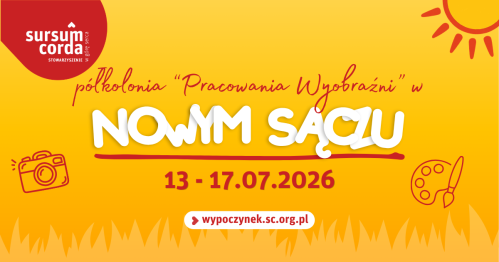 PÓŁKOLONIA PRACOWNIA WYOBRAŹNI | TURNUS III | 13.07. - 17.07.2026