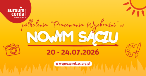 PÓŁKOLONIA PRACOWNIA WYOBRAŹNI | TURNUS IV | 20.07. - 24.07.2026