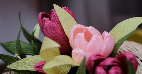 Warsztat: "Kwiaty z bibuły"