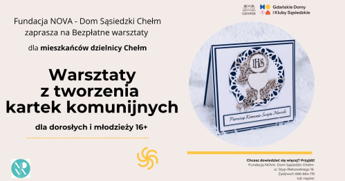 Kartka komunijna- warsztaty