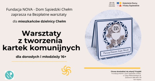 Kartka komunijna- warsztaty