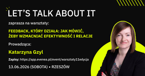 Warsztaty z feedback'u z Kasią Gzyl z Inprogress