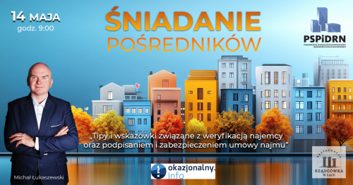 Śniadanie Pośredników - Najem okazjonalny z Michałem Łukaszewskim - Okazjonalny.info