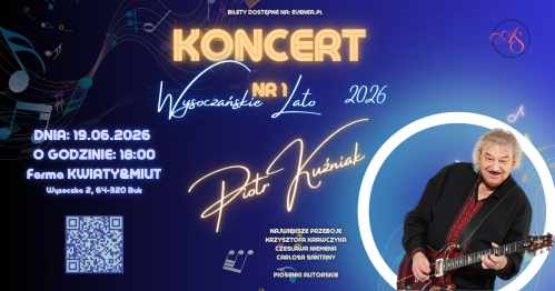 Wysoczańskie Lato: Piotr Kuźniak w repertuarze Niemena, Krawczyka i Santany