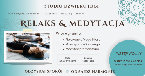 Zajęcia antystresowe - "Medytacja i relaks"