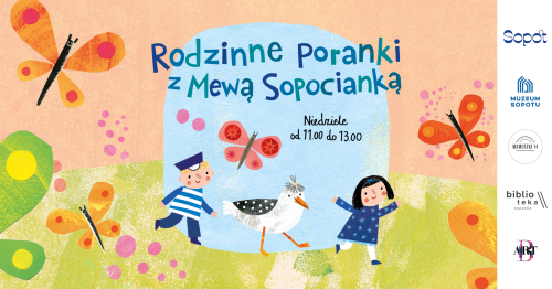 Rodzinne poranki z Mewą Sopocianką - Mewa Bibliotekarka