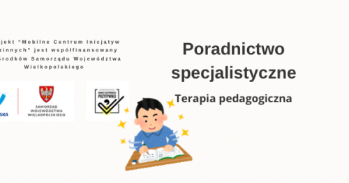 Konsultacje specjalistyczne - terapia pedagogiczna
