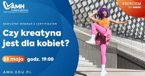 Webinar online z certyfikatem: Czy kreatyna jest dla kobiet?