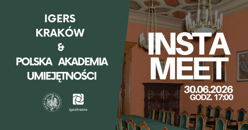 INSTAMEET. IgersKraków ✕ Polska Akademia Umiejętności