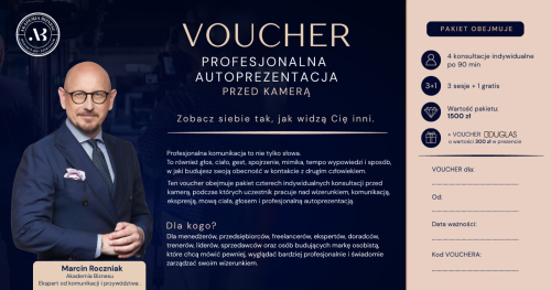VOUCHER 3+1  plus voucher DOUGLAS o wartości 300 zł - I edycja