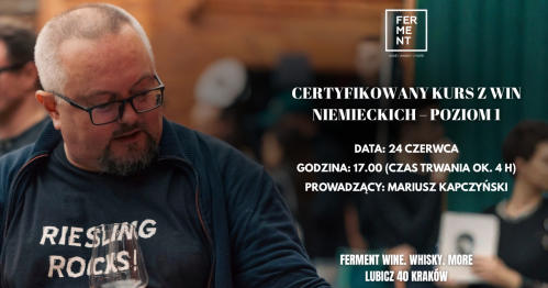 Certyfikowany kurs z win niemieckich - Poziom 1