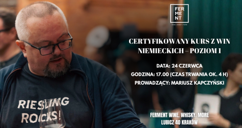 Certyfikowany kurs z win niemieckich - Poziom 1