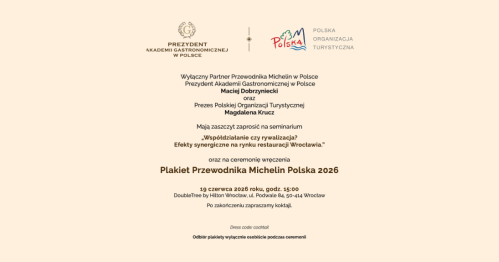 Ceremonia wręczenia Plakiet Przewodnika Michelin Polska