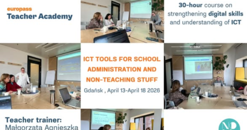Narzędzia ICT w administracji szkolnej i kulisy pracy w projektach w Erasmus +