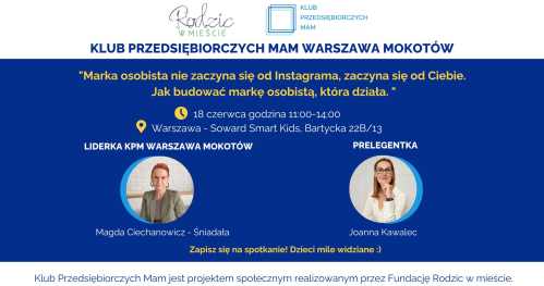 Klub Przedsiębiorczych Mam Warszawa Mokotów - 18.06.2026