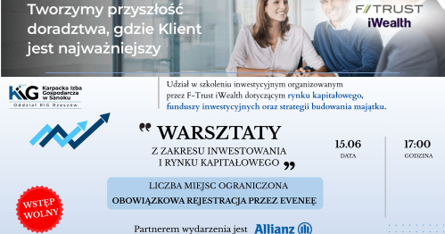 Rynek kapitałowy, fundusze inwestycyjne i strategia budowania majątku- warsztaty.