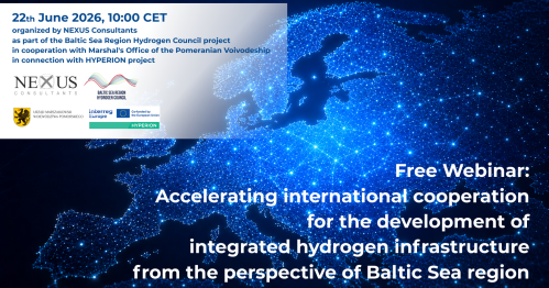 Accelerating international cooperation for the development of integrated hydrogen infrastrucure from the perspective of Baltic Sea region