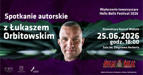 Spotkanie autorskie z Łukaszem Orbitowskim