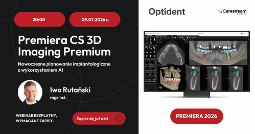 Webinar: Premiera CS 3D Imaging Premium - nowoczesne planowanie implantologiczne z wykorzystaniem AI