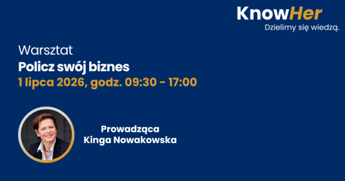 KnowHer - Policz swój biznes, Kinga Nowakowska