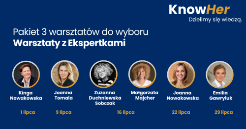 KnowHer - Pakiet 3 warsztatów do wyboru