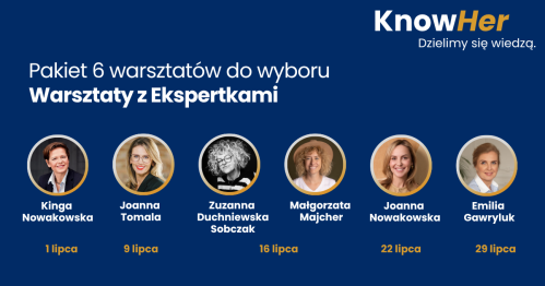 KnowHer - Pakiet 6 warsztatów do wyboru