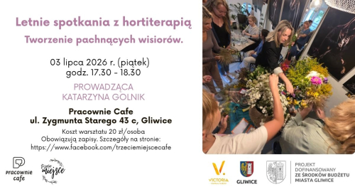 Letnie spotkania z hortiterapią​. Tworzenie pachnących wisiorów.