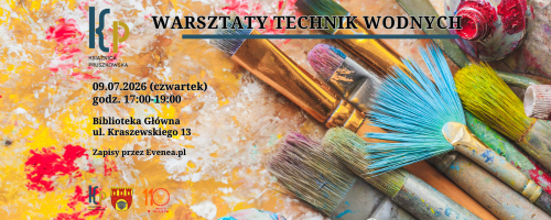 Warsztaty technik wodnych z Ewą Gronostajską w Książnicy Pruszkowskiej!  - część II
