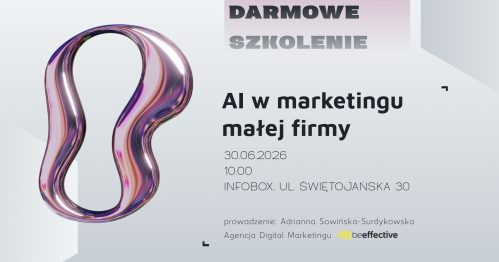 SZKOLENIE: AI w marketingu małej firmy