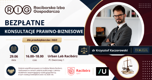 Bezpłatne Konsultacje Prawno-Biznesowe dla przedsiębiorców i organizacji pozarządowych