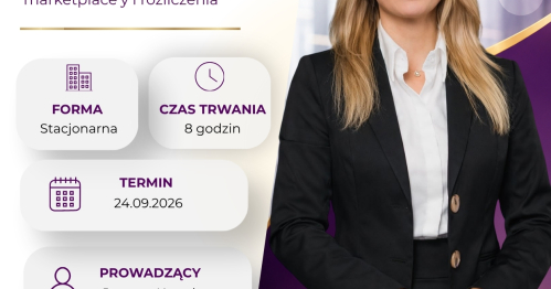szkolenie - Księgowość w e-commerce - VAT, sprzedaż zagraniczna, marketplace’y i rozliczenia