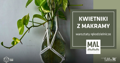 Kwietniki z makramy